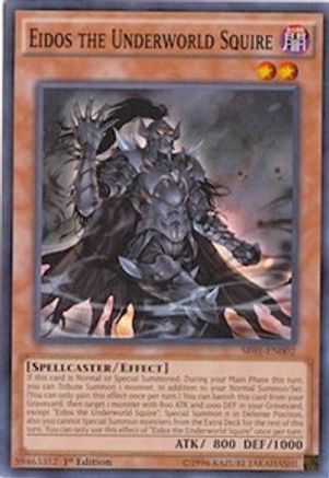 Eidos the Underworld Squire (Super Rare) (SR01-EN002) - Structure Deck: Emperor of Darkness Unlimited
