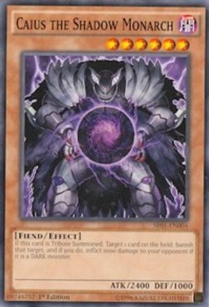 Caius the Shadow Monarch (Common) (SR01-EN004) - Structure Deck: Emperor of Darkness Unlimited