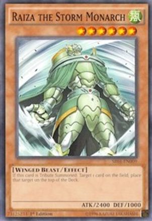 Raiza the Storm Monarch (Common) (SR01-EN009) - Structure Deck: Emperor of Darkness Unlimited