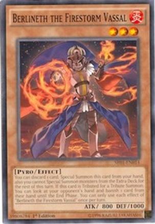 Berlineth the Firestorm Vassal (Common) (SR01-EN014) - Structure Deck: Emperor of Darkness 1st Edition