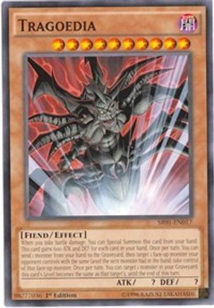 Tragoedia (Common) (SR01-EN017) - Structure Deck: Emperor of Darkness 1st Edition