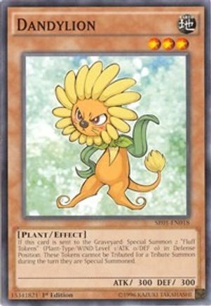Dandylion (Common) (SR01-EN018) - Structure Deck: Emperor of Darkness 1st Edition