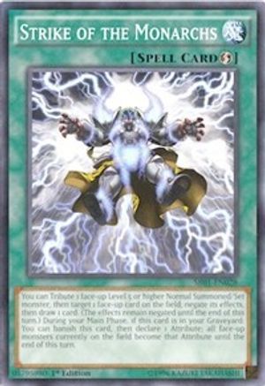 Strike of the Monarchs (Common) (SR01-EN028) - Structure Deck: Emperor of Darkness 1st Edition