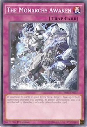 The Monarchs Awaken (Common) (SR01-EN037) - Structure Deck: Emperor of Darkness Unlimited