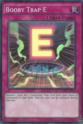 Booby Trap E (Super Rare) (WIRA-EN013) - Wing Raiders 1st Edition