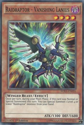Raidraptor - Vanishing Lanius (Common) (WIRA-EN016) - Wing Raiders 1st Edition