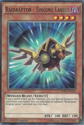 Raidraptor - Singing Lanius (Common) (WIRA-EN018) - Wing Raiders 1st Edition