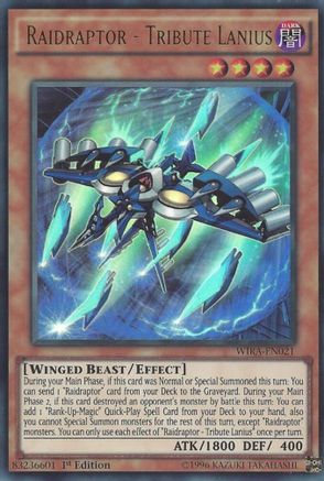 Raidraptor - Tribute Lanius (Ultra Rare) (WIRA-EN021) - Wing Raiders 1st Edition