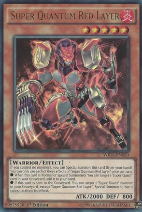 Super Quantum Red Layer (Ultra Rare) (WIRA-EN030) - Wing Raiders 1st Edition