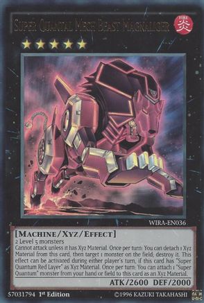Super Quantal Mech Beast Magnaliger (Ultra Rare) (WIRA-EN036) - Wing Raiders 1st Edition