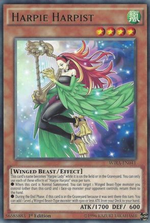 Harpie Harpist (Rare) (WIRA-EN041) - Wing Raiders 1st Edition