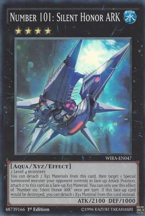 Number 101: Silent Honor ARK (Super Rare) (WIRA-EN047) - Wing Raiders 1st Edition