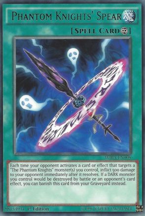 Phantom Knights' Spear (Rare) (WIRA-EN008) - Wing Raiders 1st Edition