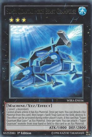 Super Quantal Mech Beast Grampulse (Rare) (WIRA-EN034) - Wing Raiders 1st Edition