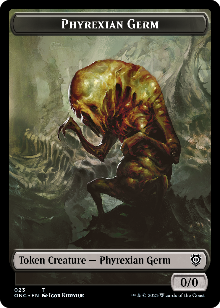 Phyrexian Germ (TONC-023) [Phyrexia: All Will Be One Commander Tokens]