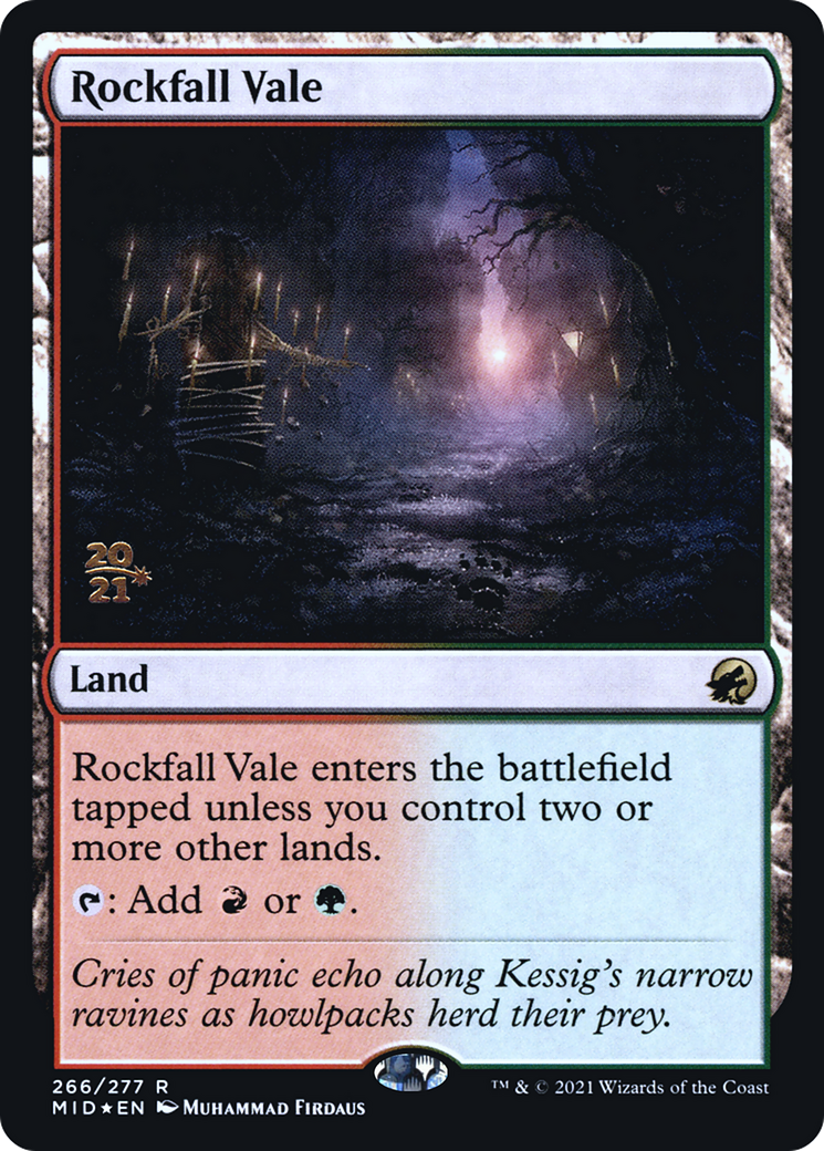 Rockfall Vale (PRE-266) [Innistrad: Midnight Hunt Promos] Foil