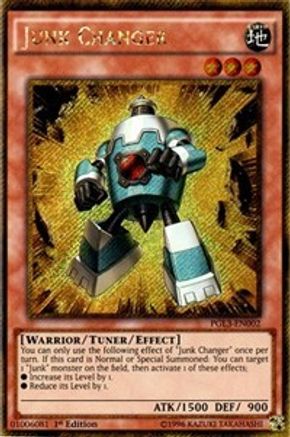 Junk Changer (Gold Secret Rare) (PGL3-EN002) - Premium Gold: Infinite Gold 1st Edition