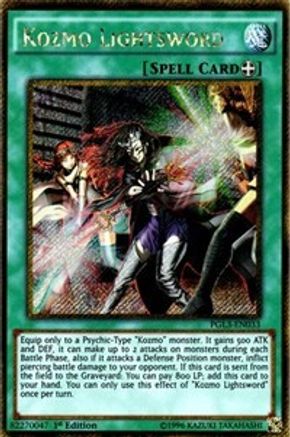 Kozmo Lightsword (Gold Secret Rare) (PGL3-EN033) - Premium Gold: Infinite Gold 1st Edition