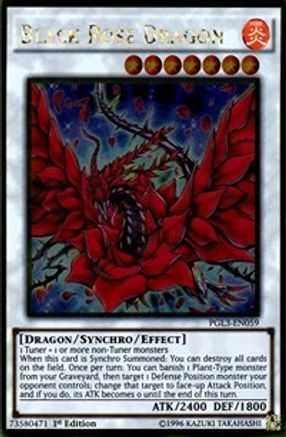 Black Rose Dragon (Gold Rare) (PGL3-EN059) - Premium Gold: Infinite Gold 1st Edition