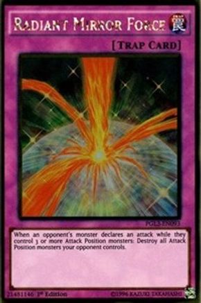 Radiant Mirror Force (Gold Rare) (PGL3-EN093) - Premium Gold: Infinite Gold 1st Edition