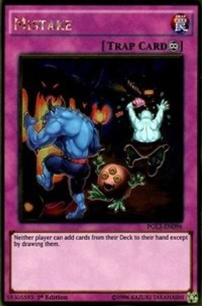 Mistake (Gold Rare) (PGL3-EN096) - Premium Gold: Infinite Gold 1st Edition