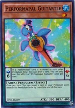 Performapal Guitartle (Super Rare) (OP01-EN009) - OTS Tournament Pack 1 Unlimited