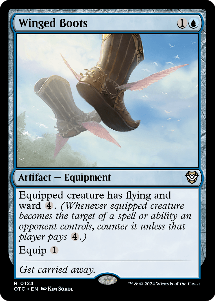 Winged Boots (OTC-124) [Outlaws of Thunder Junction Commander]