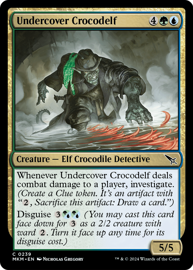Undercover Crocodelf (b) (MKM-239) [Murders at Karlov Manor] Foil