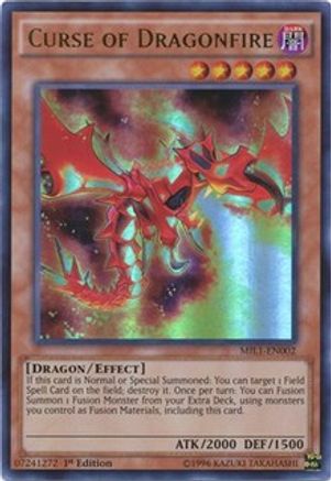 Curse of Dragonfire (Ultra Rare) (MIL1-EN002) - Millennium Pack 1st Edition