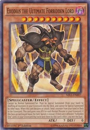 Exodius the Ultimate Forbidden Lord (Common) (MIL1-EN007) - Millennium Pack 1st Edition