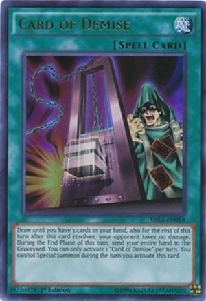 Card of Demise (Ultra Rare) (MIL1-EN014) - Millennium Pack 1st Edition