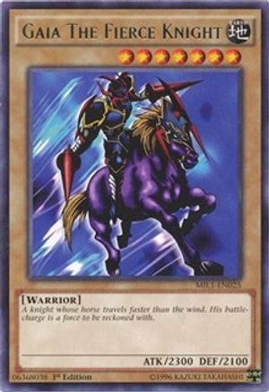 Gaia The Fierce Knight (Rare) (MIL1-EN025) - Millennium Pack 1st Edition