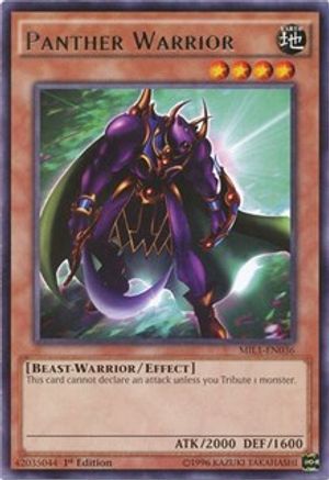 Panther Warrior (Rare) (MIL1-EN036) - Millennium Pack 1st Edition