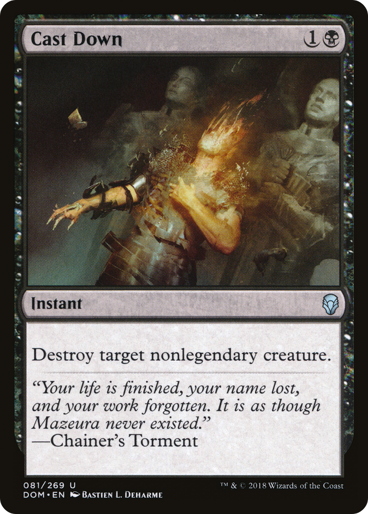 Cast Down (DOM-081) [Dominaria] Foil