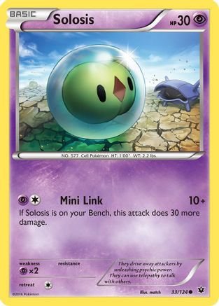 Solosis (033/124) [XY  Fates Collide] Reverse Holofoil - Common
