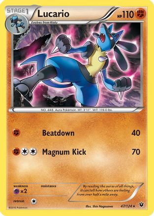 Lucario (047/124) [XY  Fates Collide] - Rare