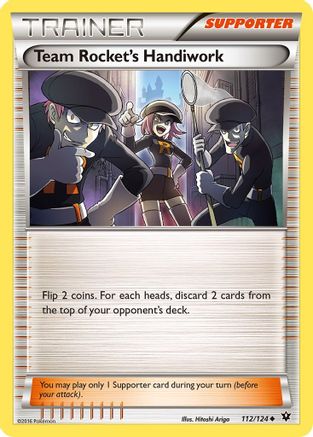 Team Rocket's Handiwork (112/124) [XY  Fates Collide] - Uncommon