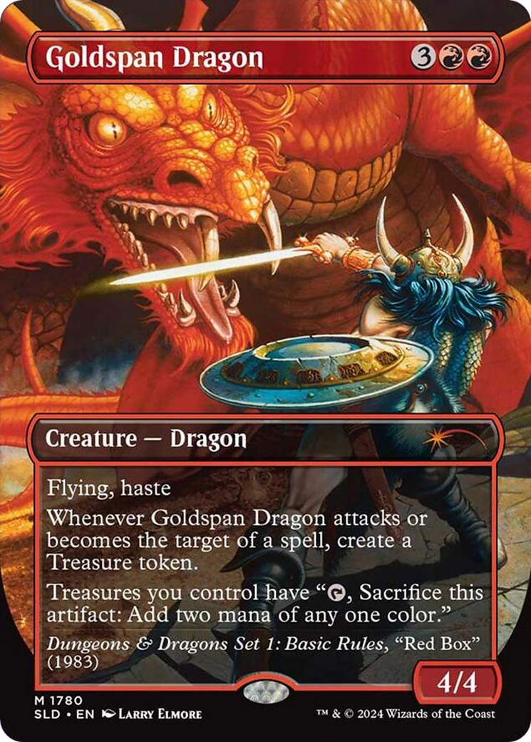 Goldspan Dragon (SLD-1780) (Borderless) [Secret Lair Drop]