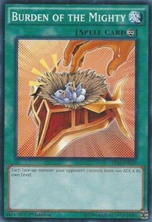 Burden of the Mighty (Common) (YS16-EN029) - Starter Deck: Yuya 1st Edition