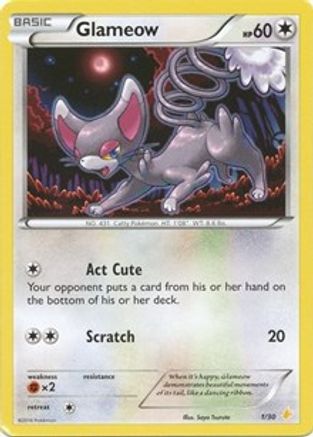 Glameow (1/30) [XY Trainer Kit Pikachu Libre & Suicune] - Common