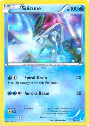 Suicune (30 - Holo) (030/30) [XY Trainer Kit Pikachu Libre & Suicune] Holofoil - Common