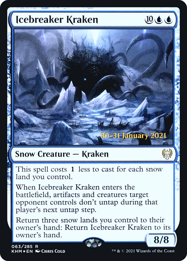 Icebreaker Kraken (PRE-063) [Kaldheim Promos] Foil