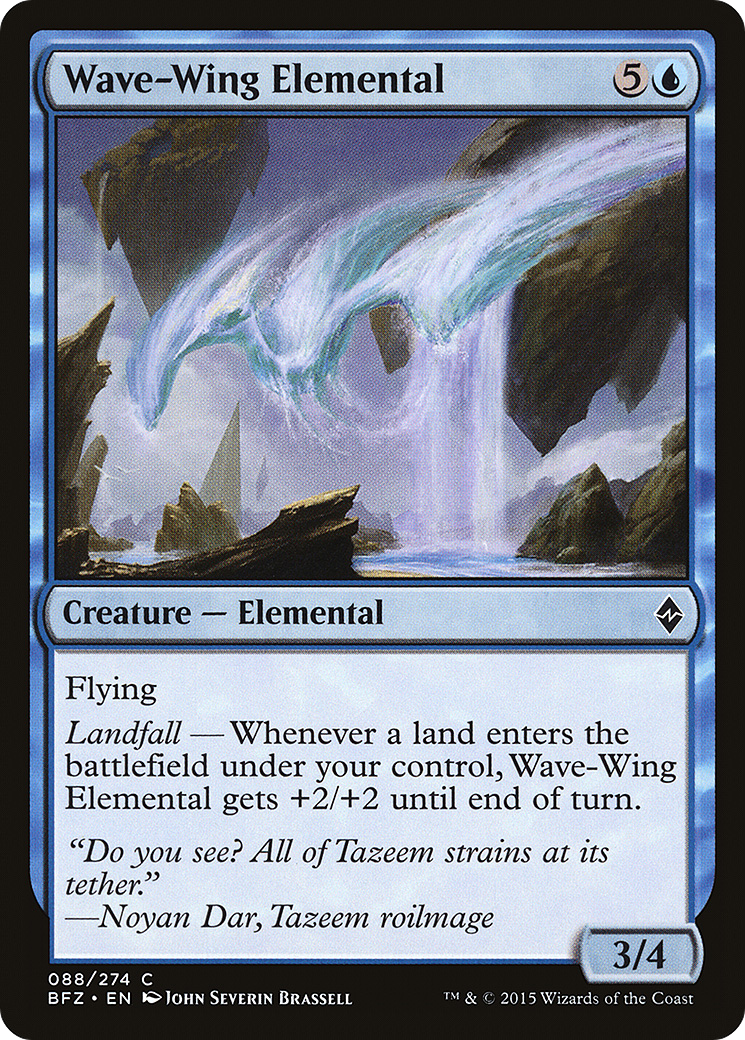 Wave-Wing Elemental (BFZ-088) [Battle for Zendikar] Foil