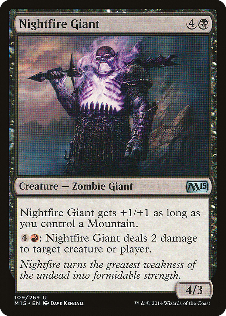 Nightfire Giant (M15-109) [Magic 2015] Foil