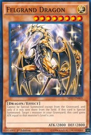 Felgrand Dragon (Common) (SR02-EN005) - Structure Deck: Rise of the True Dragons 1st Edition