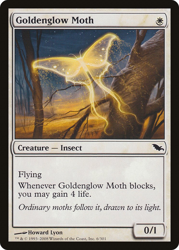 Goldenglow Moth (SHM-006) [Shadowmoor] Foil