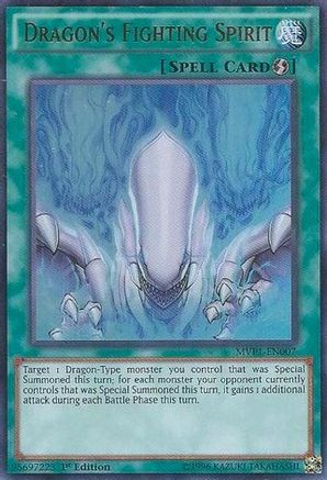 Dragon's Fighting Spirit (Ultra Rare) (MVP1-EN007) - The Dark Side of Dimensions Movie Pack 1st Edition