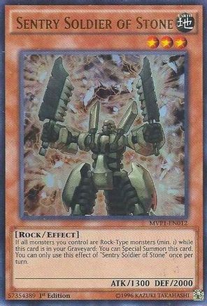 Sentry Soldier of Stone (Ultra Rare) (MVP1-EN012) - The Dark Side of Dimensions Movie Pack Unlimited