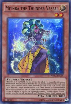 Mithra the Thunder Vassal (Super Rare) (OP02-EN006) - OTS Tournament Pack 2 Unlimited