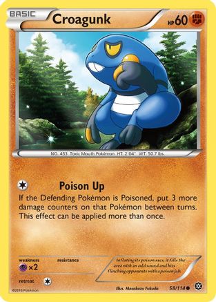 Croagunk (058/114) [XY  Steam Siege] - Common